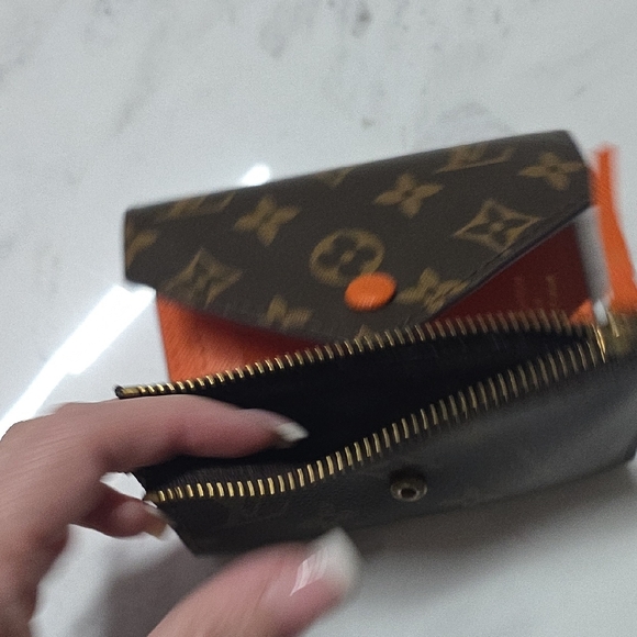 LV Brown and Orange Monogram Wallet - Picture 7 of 16